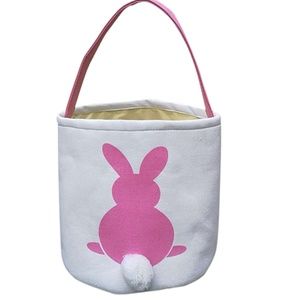 Bunny Tail Bucket Tote Pink Brand New